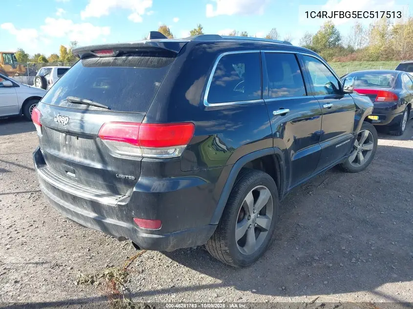 2014 JEEP GRAND CHEROKEE VIN 1C4RJFBG5EC517513 — фото 4