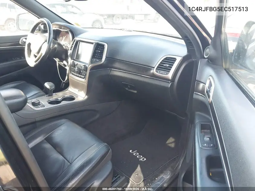 2014 JEEP GRAND CHEROKEE VIN 1C4RJFBG5EC517513 — фото 5