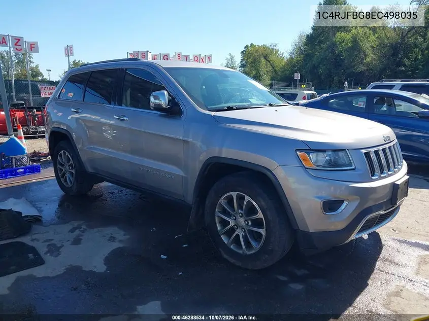 JEEP GRAND CHEROKEE 2014, VIN 1C4RJFBG8EC498035