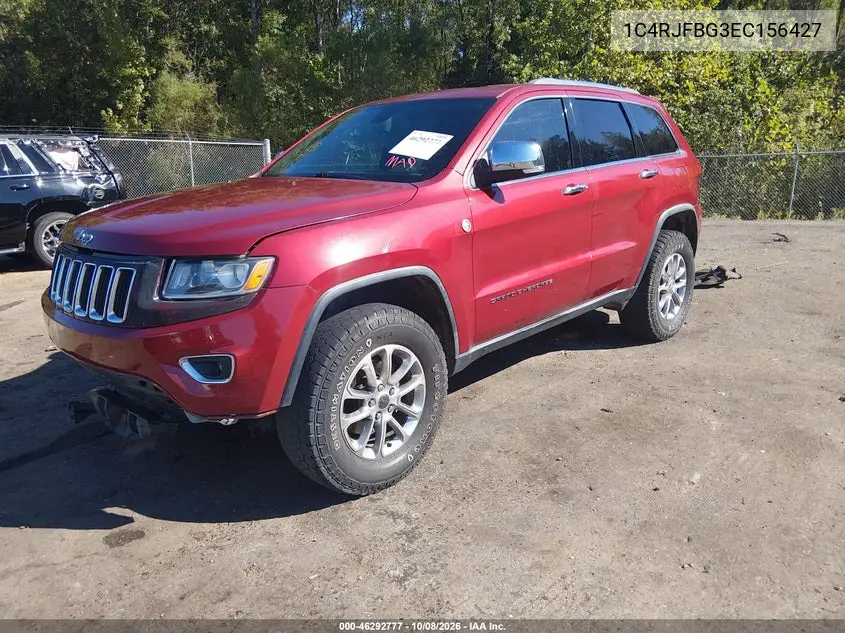 2014 JEEP GRAND CHEROKEE VIN 1C4RJFBG3EC156427 — фото 2