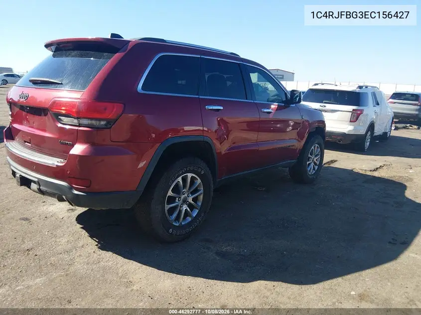 2014 JEEP GRAND CHEROKEE VIN 1C4RJFBG3EC156427 — фото 4