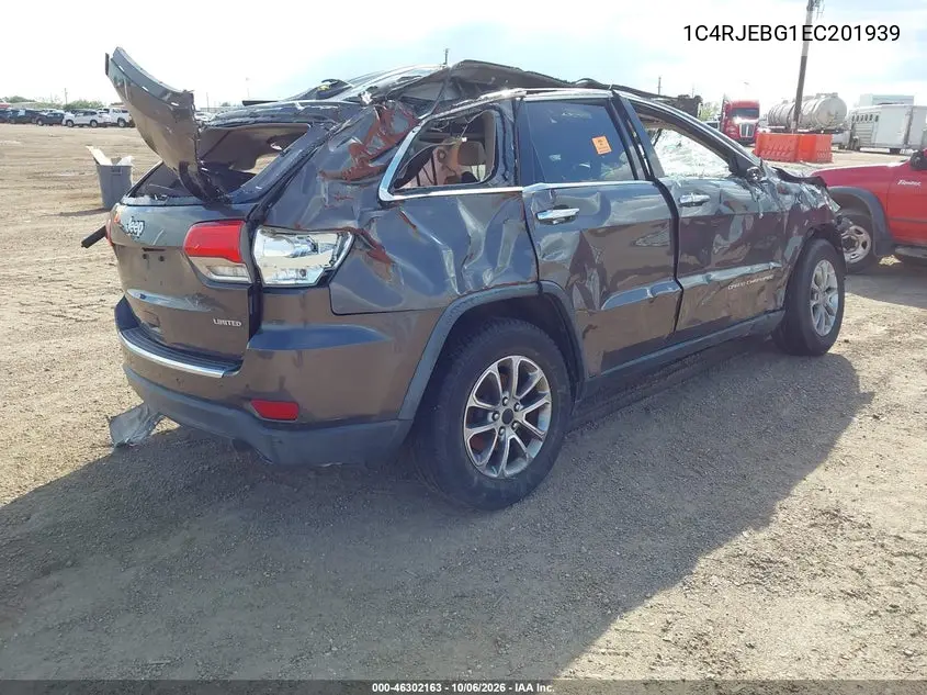 2014 JEEP GRAND CHEROKEE VIN 1C4RJEBG1EC201939 — фото 4