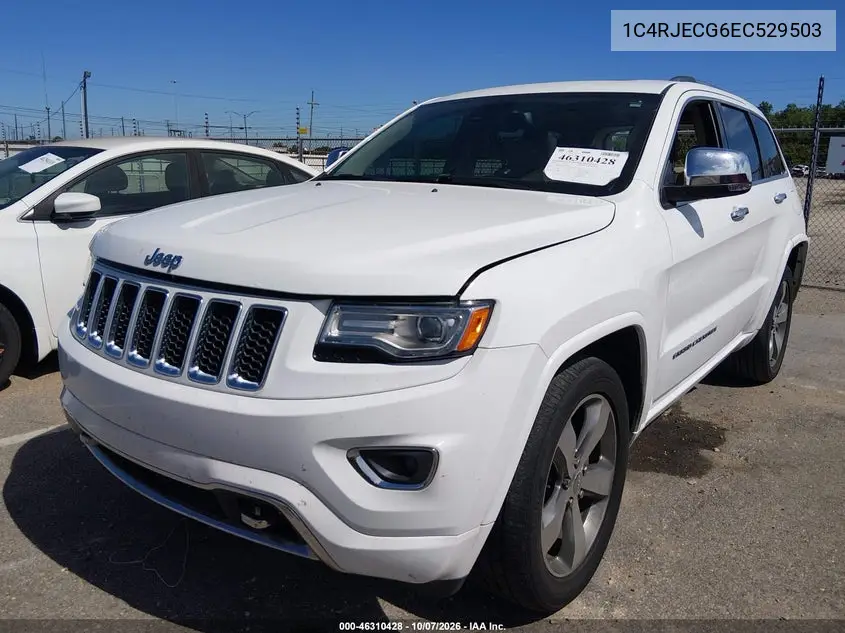 2014 JEEP GRAND CHEROKEE VIN 1C4RJECG6EC529503 — фото 2