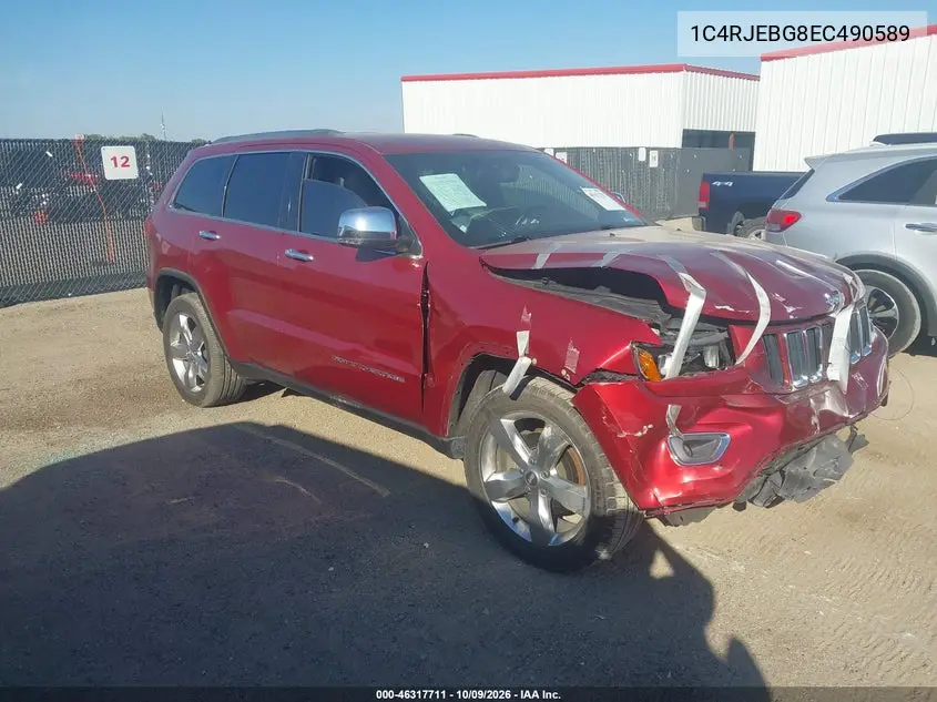 JEEP GRAND CHEROKEE 2014, VIN 1C4RJEBG8EC490589