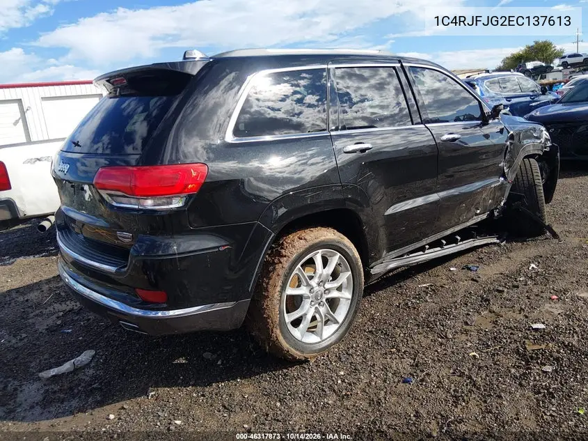 2014 JEEP GRAND CHEROKEE VIN 1C4RJFJG2EC137613 — фото 4