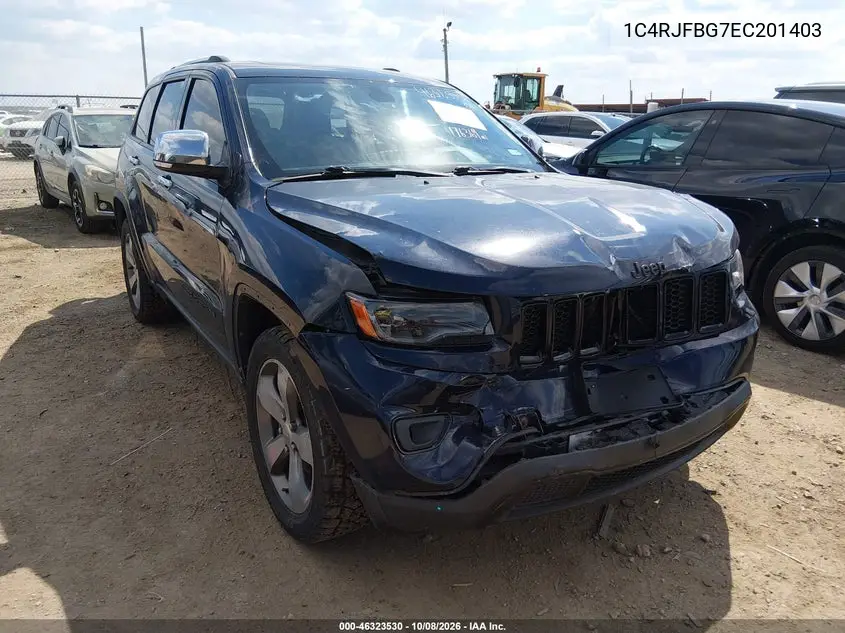 JEEP GRAND CHEROKEE 2014, VIN 1C4RJFBG7EC201403