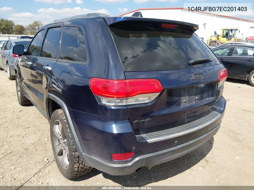 2014 JEEP GRAND CHEROKEE VIN 1C4RJFBG7EC201403 — фото 3