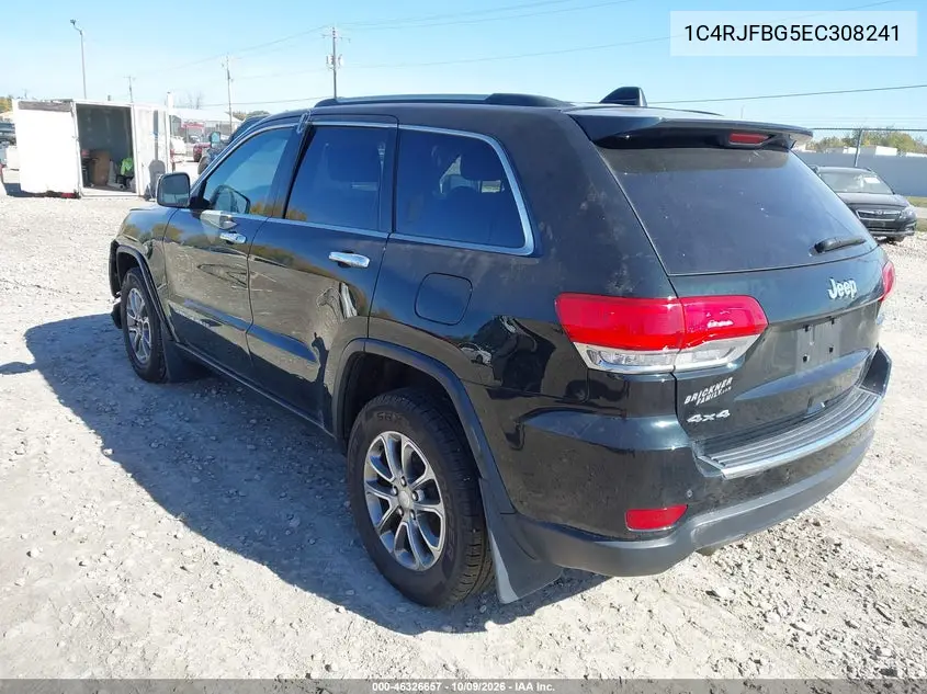 2014 JEEP GRAND CHEROKEE VIN 1C4RJFBG5EC308241 — фото 3
