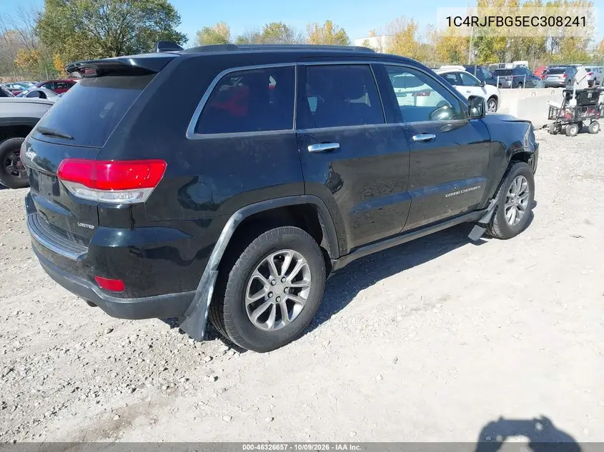 2014 JEEP GRAND CHEROKEE VIN 1C4RJFBG5EC308241 — фото 4