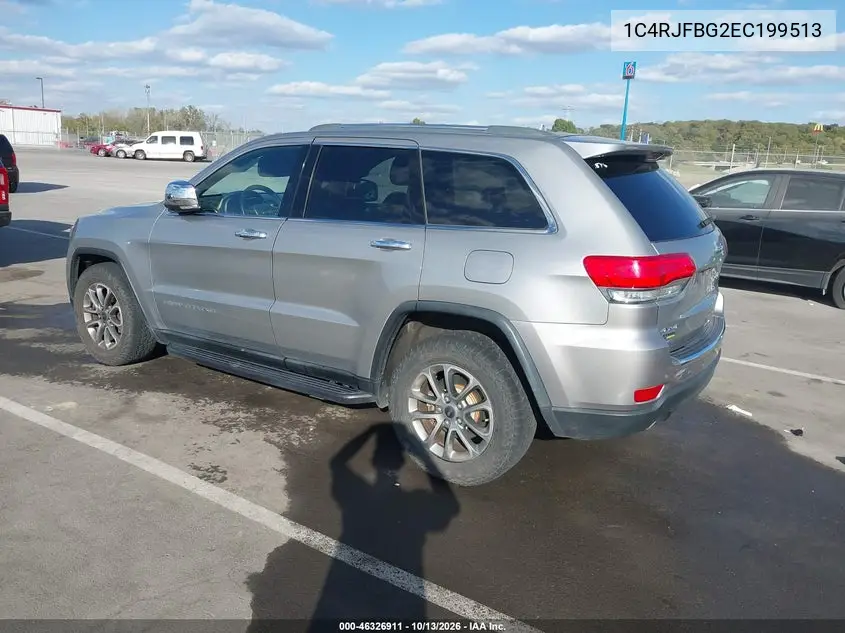 2014 JEEP GRAND CHEROKEE VIN 1C4RJFBG2EC199513 — фото 3