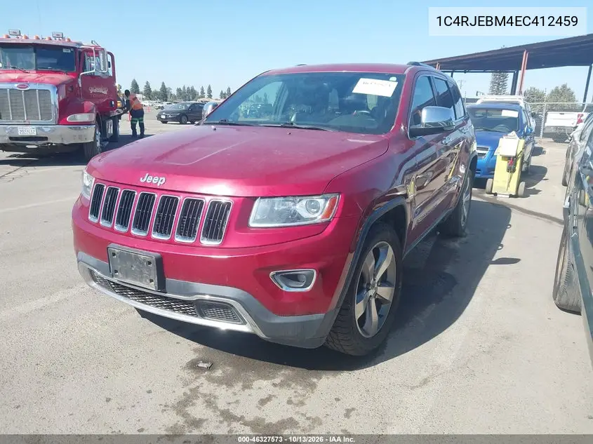 2014 JEEP GRAND CHEROKEE VIN 1C4RJEBM4EC412459 — фото 2
