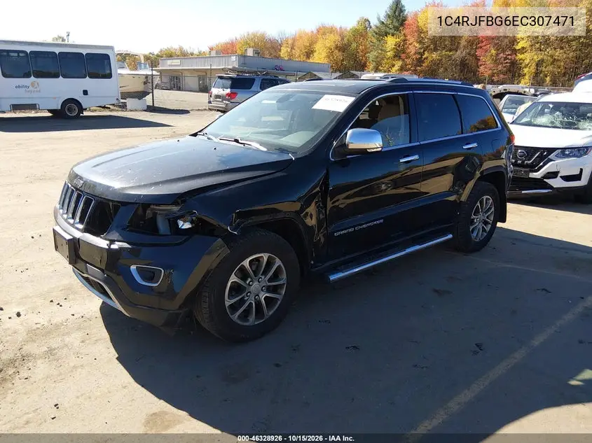2014 JEEP GRAND CHEROKEE VIN 1C4RJFBG6EC307471 — фото 2