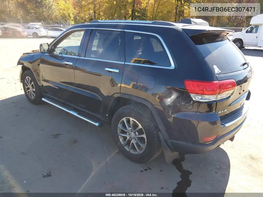 2014 JEEP GRAND CHEROKEE VIN 1C4RJFBG6EC307471 — фото 3