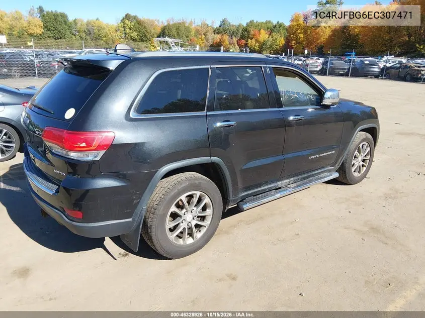 2014 JEEP GRAND CHEROKEE VIN 1C4RJFBG6EC307471 — фото 4