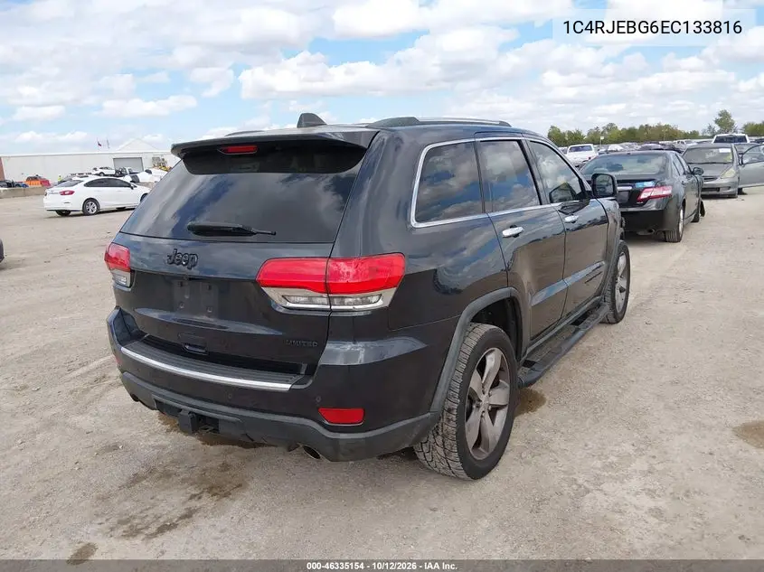 2014 JEEP GRAND CHEROKEE VIN 1C4RJEBG6EC133816 — фото 4