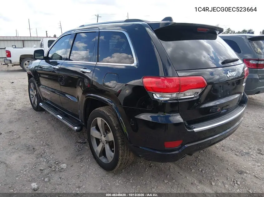 2014 JEEP GRAND CHEROKEE VIN 1C4RJECG0EC523664 — фото 3