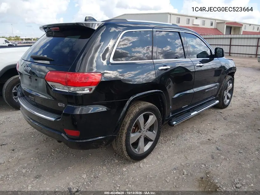 2014 JEEP GRAND CHEROKEE VIN 1C4RJECG0EC523664 — фото 4
