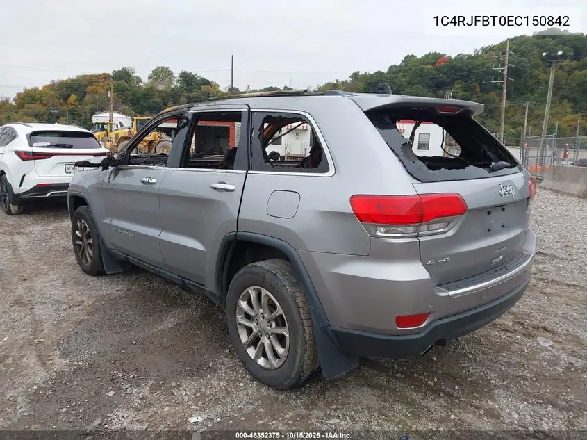2014 JEEP GRAND CHEROKEE VIN 1C4RJFBT0EC150842 — фото 3