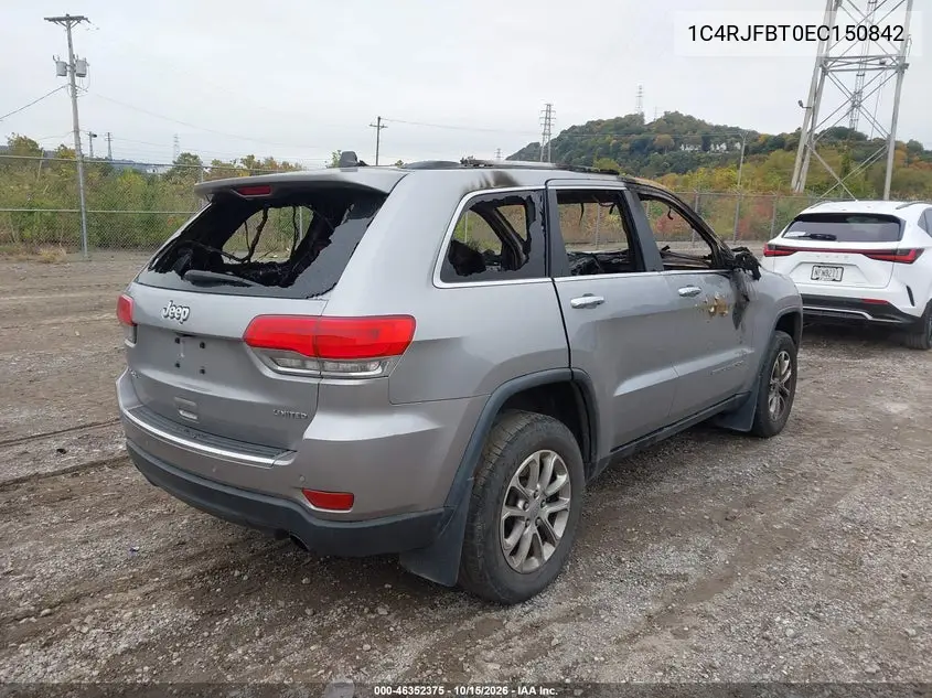 2014 JEEP GRAND CHEROKEE VIN 1C4RJFBT0EC150842 — фото 4