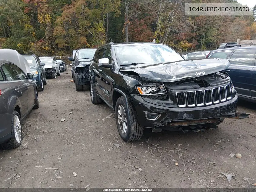 JEEP GRAND CHEROKEE 2014, VIN 1C4RJFBG4EC458633