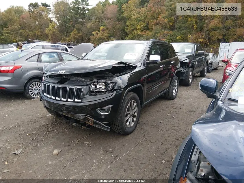 2014 JEEP GRAND CHEROKEE VIN 1C4RJFBG4EC458633 — фото 2