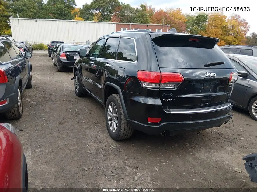 2014 JEEP GRAND CHEROKEE VIN 1C4RJFBG4EC458633 — фото 3