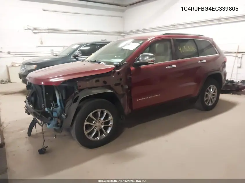2014 JEEP GRAND CHEROKEE VIN 1C4RJFBG4EC339805 — фото 2