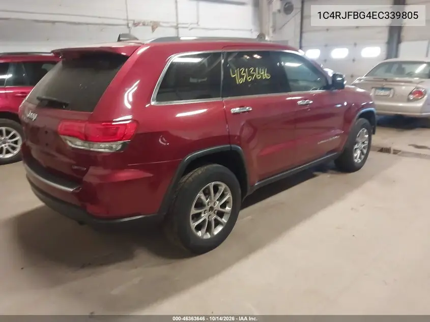 2014 JEEP GRAND CHEROKEE VIN 1C4RJFBG4EC339805 — фото 4