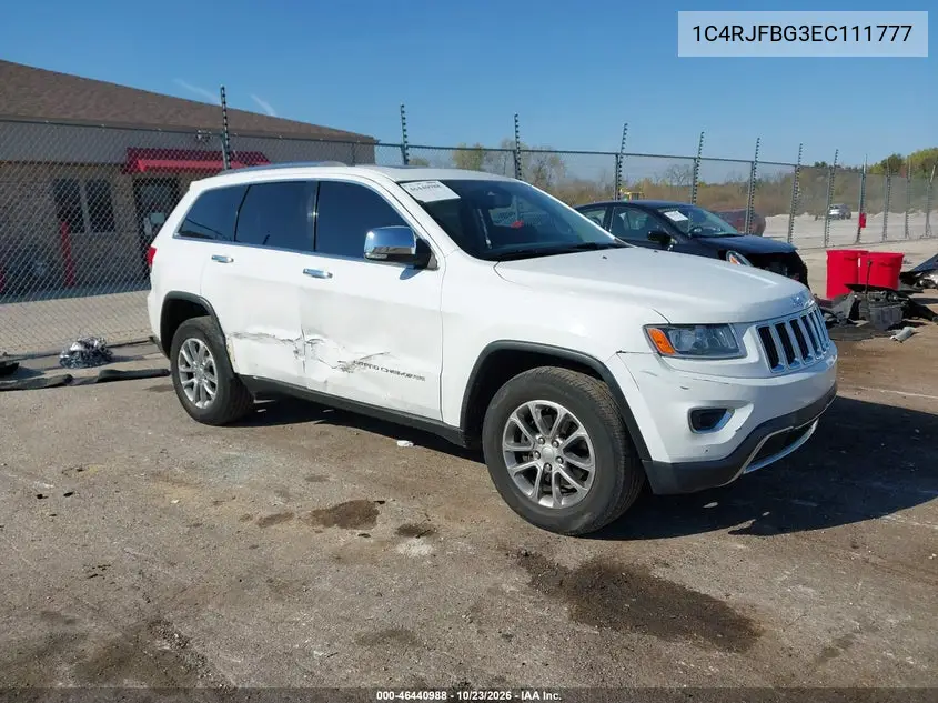 JEEP GRAND CHEROKEE 2014, VIN 1C4RJFBG3EC111777