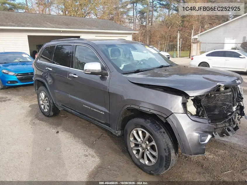 JEEP GRAND CHEROKEE 2014, VIN 1C4RJFBG6EC252925