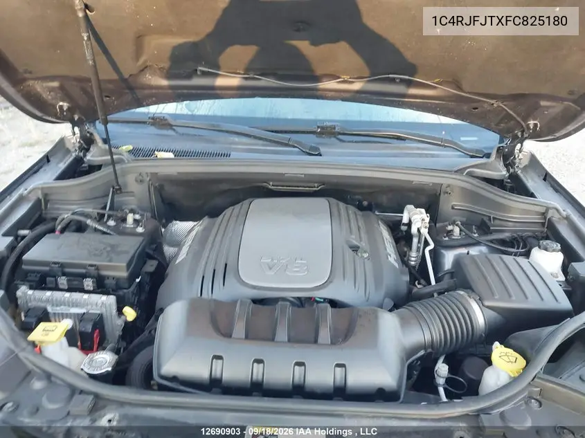 2015 JEEP GRAND CHEROKEE VIN 1C4RJFJTXFC825180 — фото 10