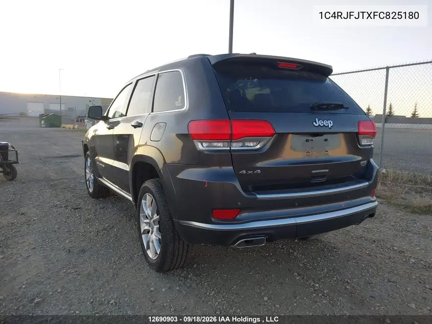 2015 JEEP GRAND CHEROKEE VIN 1C4RJFJTXFC825180 — фото 3