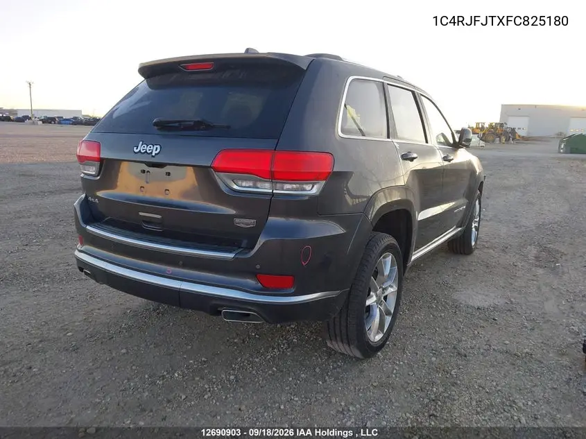 2015 JEEP GRAND CHEROKEE VIN 1C4RJFJTXFC825180 — фото 4