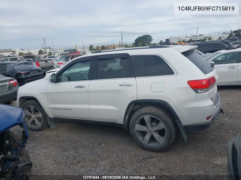 2015 JEEP GRAND CHEROKEE VIN 1C4RJFBG9FC715819 — фото 14
