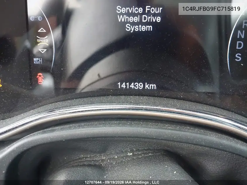 2015 JEEP GRAND CHEROKEE VIN 1C4RJFBG9FC715819 — фото 15