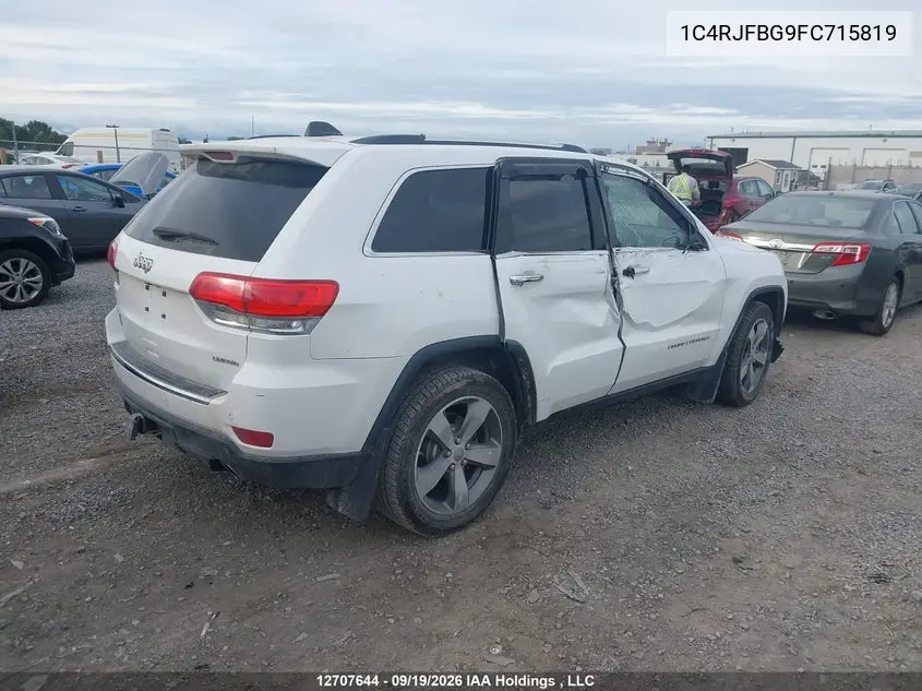 2015 JEEP GRAND CHEROKEE VIN 1C4RJFBG9FC715819 — фото 4