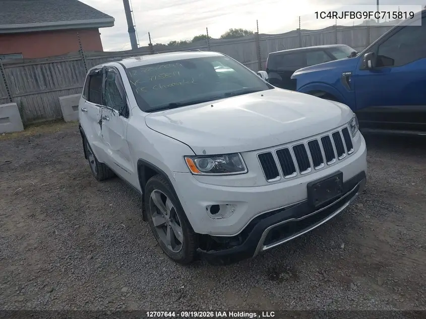 2015 JEEP GRAND CHEROKEE VIN 1C4RJFBG9FC715819 — фото 6
