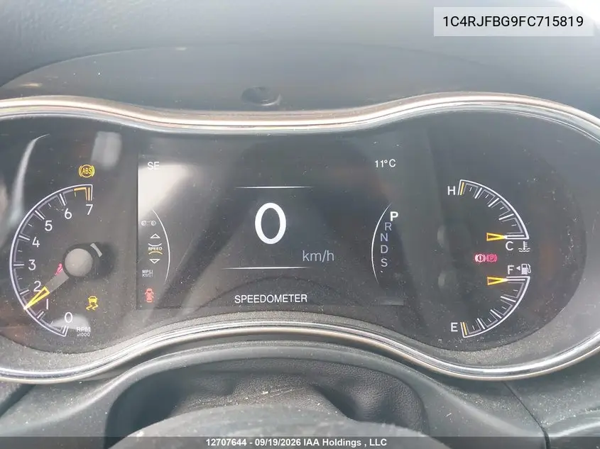 2015 JEEP GRAND CHEROKEE VIN 1C4RJFBG9FC715819 — фото 7