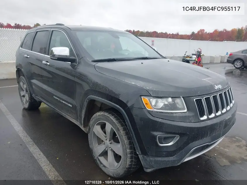 JEEP GRAND CHEROKEE 2015, VIN 1C4RJFBG4FC955117