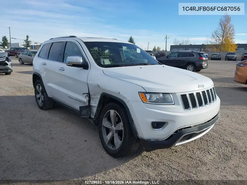 JEEP GRAND CHEROKEE 2015, VIN 1C4RJFBG6FC687056