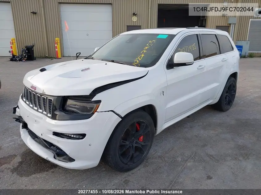 2015 JEEP GRAND CHEROKEE VIN 1C4RJFDJ9FC702044 — фото 2