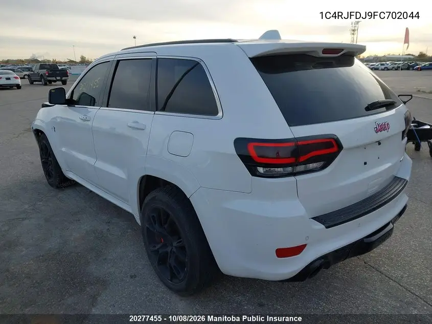 2015 JEEP GRAND CHEROKEE VIN 1C4RJFDJ9FC702044 — фото 3