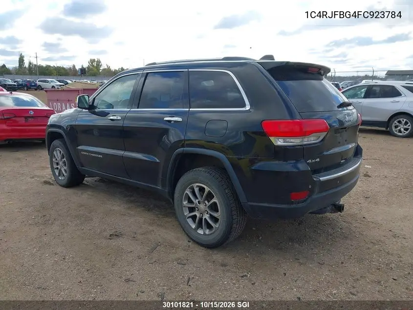 2015 JEEP GRAND CHEROKEE VIN 1C4RJFBG4FC923784 — фото 3