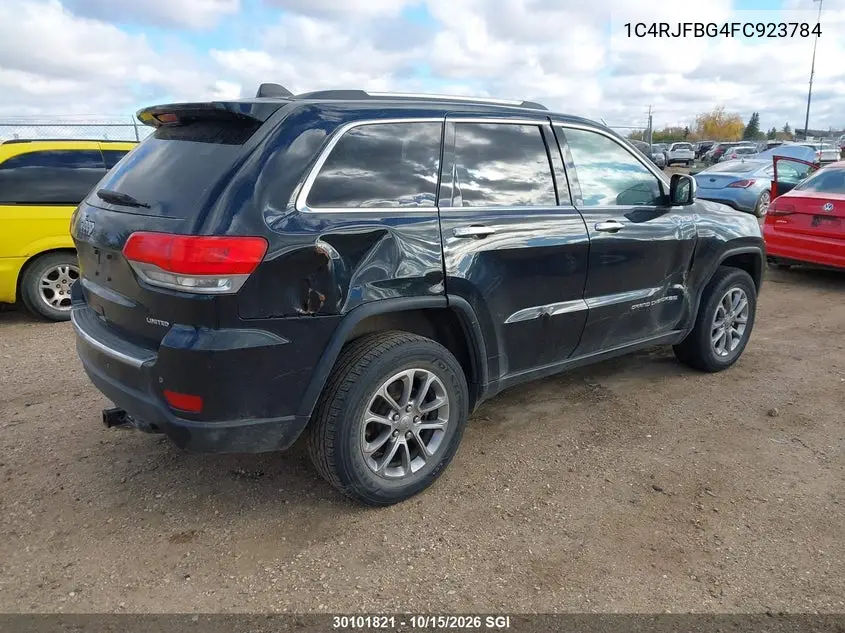 2015 JEEP GRAND CHEROKEE VIN 1C4RJFBG4FC923784 — фото 4