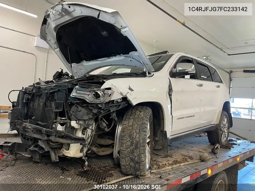 2015 JEEP GRAND CHEROKEE VIN 1C4RJFJG7FC233142 — фото 2