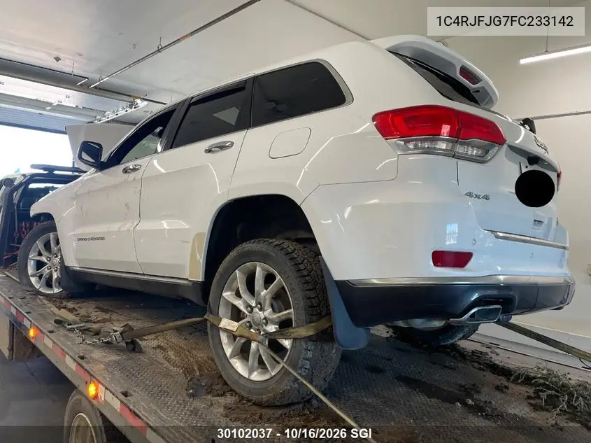 2015 JEEP GRAND CHEROKEE VIN 1C4RJFJG7FC233142 — фото 3