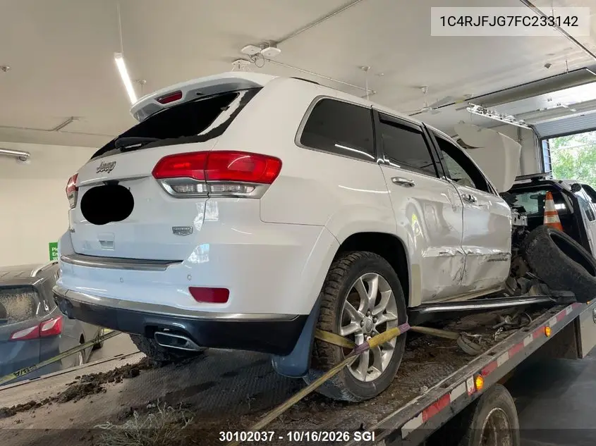 2015 JEEP GRAND CHEROKEE VIN 1C4RJFJG7FC233142 — фото 4