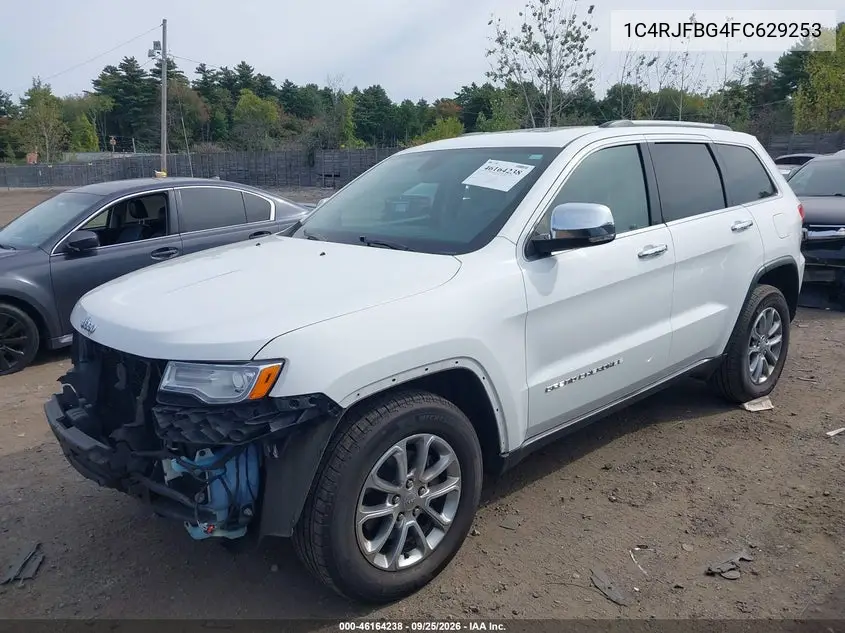 2015 JEEP GRAND CHEROKEE VIN 1C4RJFBG4FC629253 — фото 2