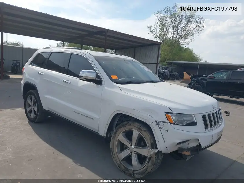 JEEP GRAND CHEROKEE 2015, VIN 1C4RJFBGXFC197798