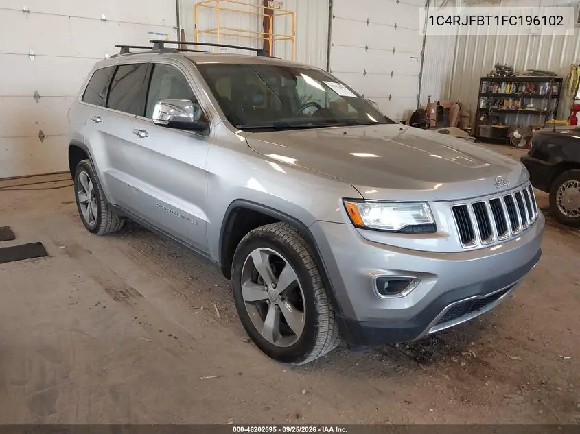 JEEP GRAND CHEROKEE 2015, VIN 1C4RJFBT1FC196102